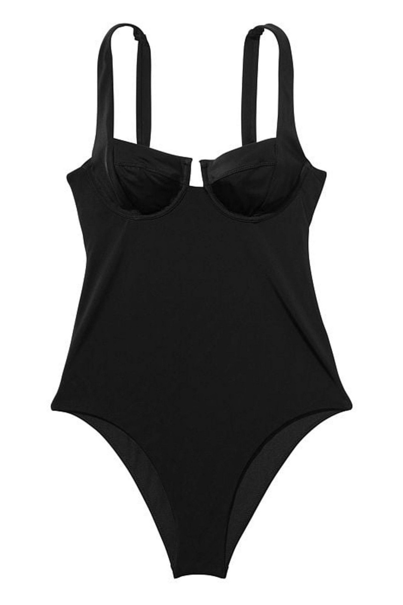 Victoria's Secret Tie Back Swimsuit Schwarz | 402615LNH