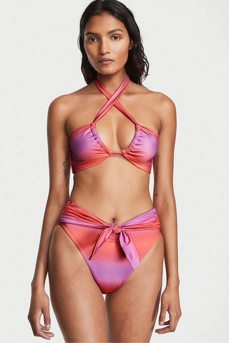 Victoria\'s Secret Twist Multiway Halterneck Bikini Top Lila | 021873ARW