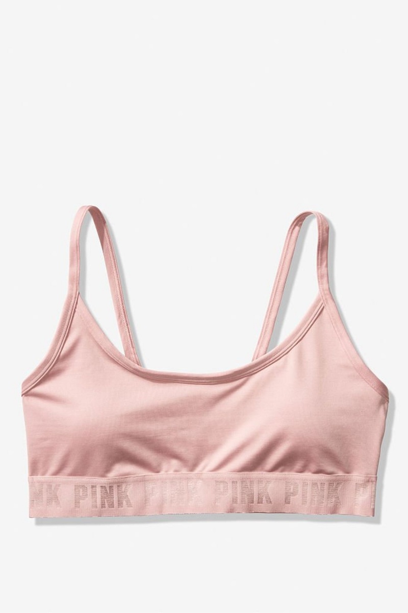 Victoria's Secret Ultimate Scoop Lightly Gefütterte Sports Bra Rosa | 849203SFW