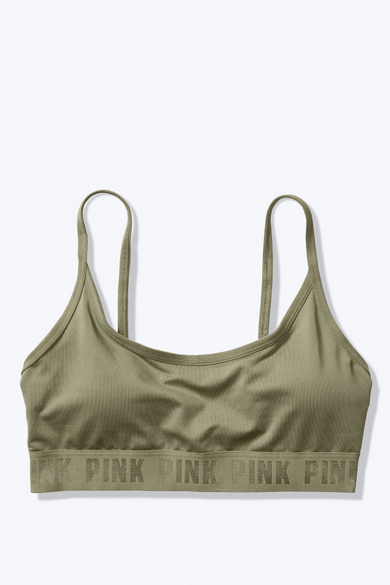 Victoria\'s Secret Ultimate Scoop Lightly Gefütterte Sports Bra Rosa | 946571SUY