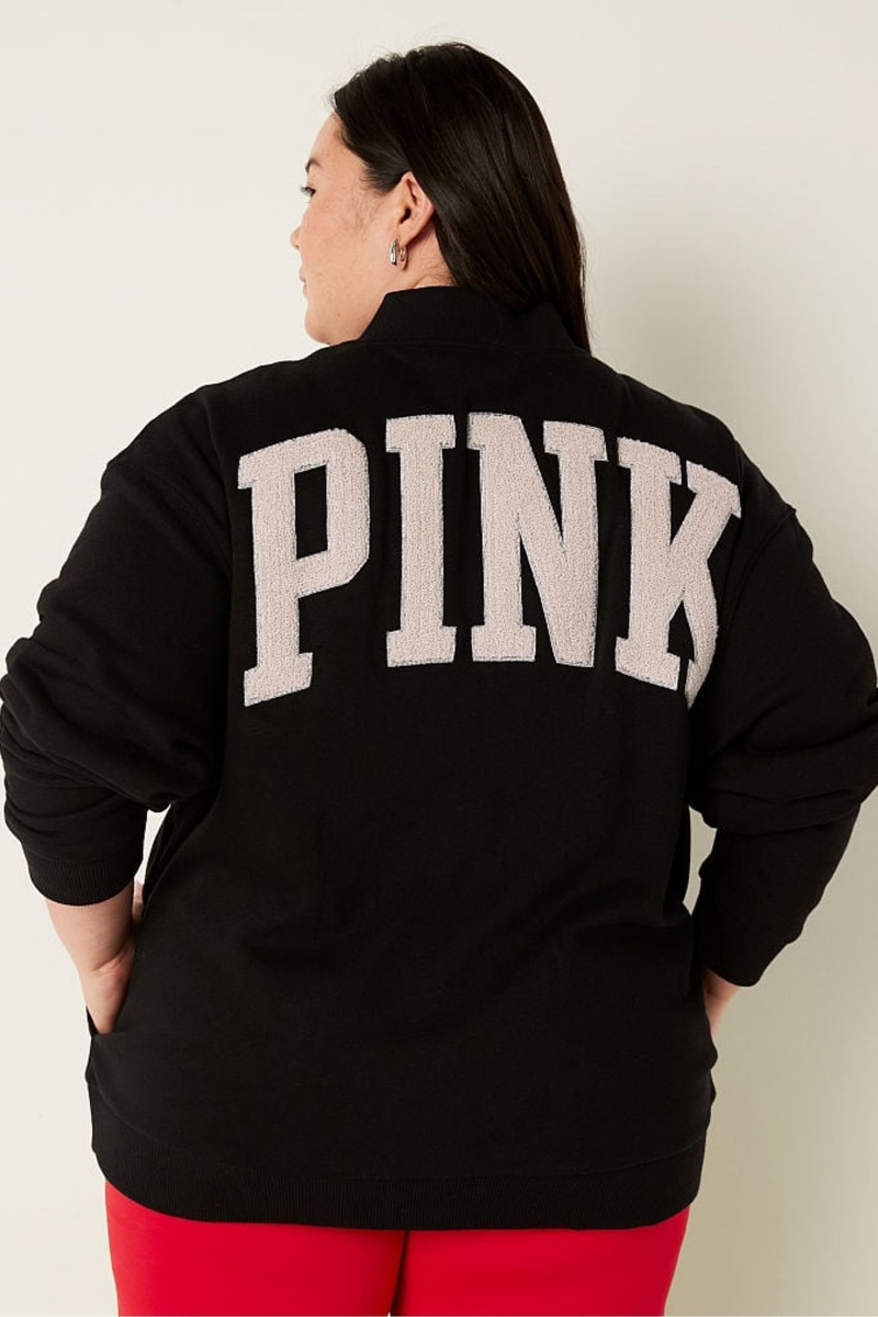 Victoria\'s Secret Varsity Jacket Schwarz | 863549IRQ