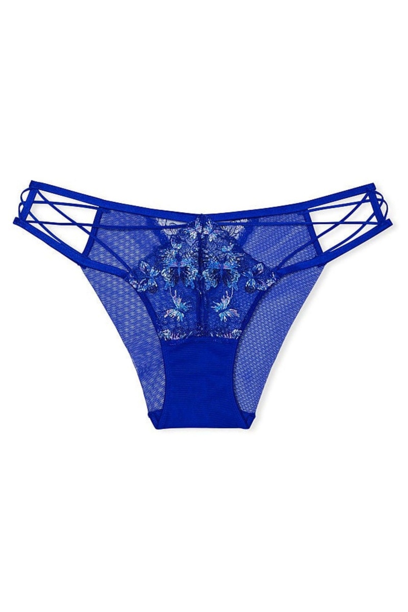 Victoria's Secret Very Sexy Embroidered Knickers Blau | 053268GHR