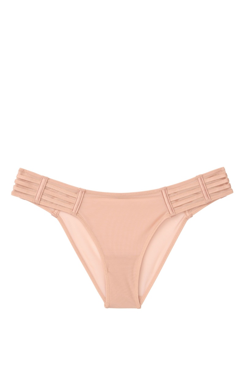 Victoria's Secret Very Sexy Mesh Cheekini Knickers Sweet Nougat Nude | 963084EDU