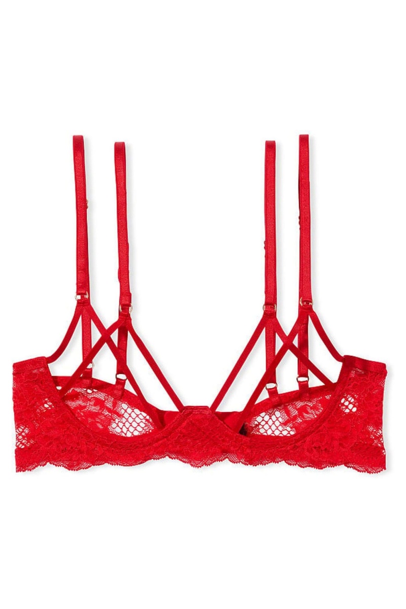 Victoria's Secret Very Sexy Open Cup Unlined Demi Bra Rot | 271594DJX