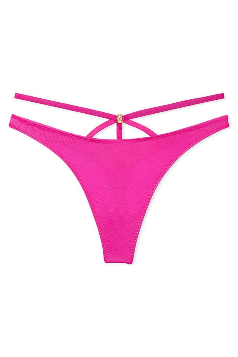 Victoria's Secret Very Sexy Riemchen Tanga Knickers Dunkelbraun | 501432GPD