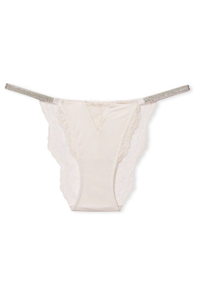 Victoria's Secret Very Sexy Shine Riemen Brazilian Knickers Weiß | 703846MOC