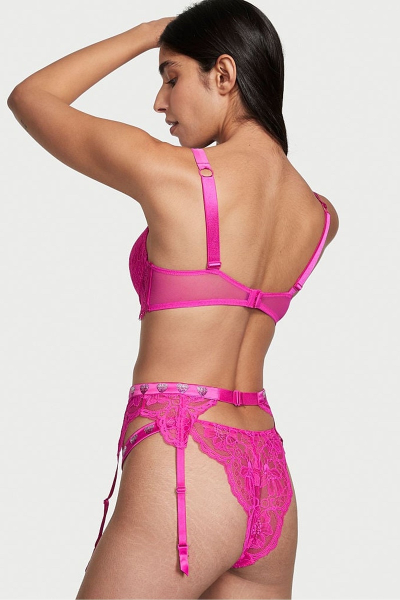 Victoria's Secret Very Sexy Shine Riemen Suspenders Rosa | 512874UMS