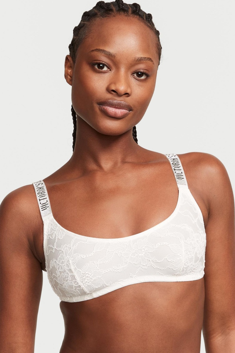 Victoria\'s Secret Very Sexy Shine Riemen Spitze Bralette Schwarz | 048631MBY