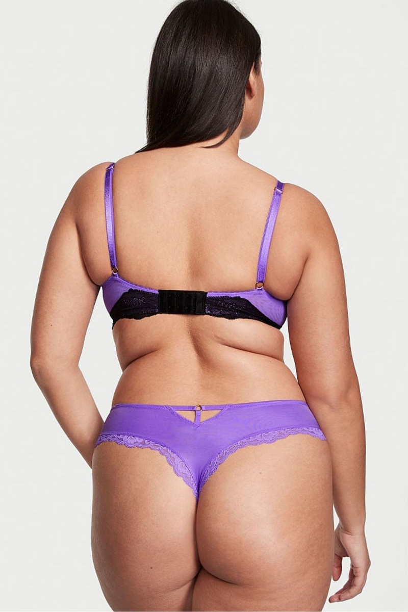 Victoria's Secret Very Sexy Smooth Cut Out Tanga Knickers Schwarz | 504876OIQ