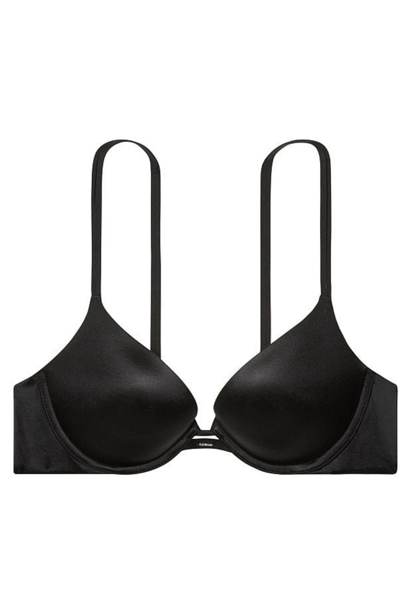 Victoria's Secret Very Sexy Smooth Plunge Push Up Bra Schwarz | 361597NWP