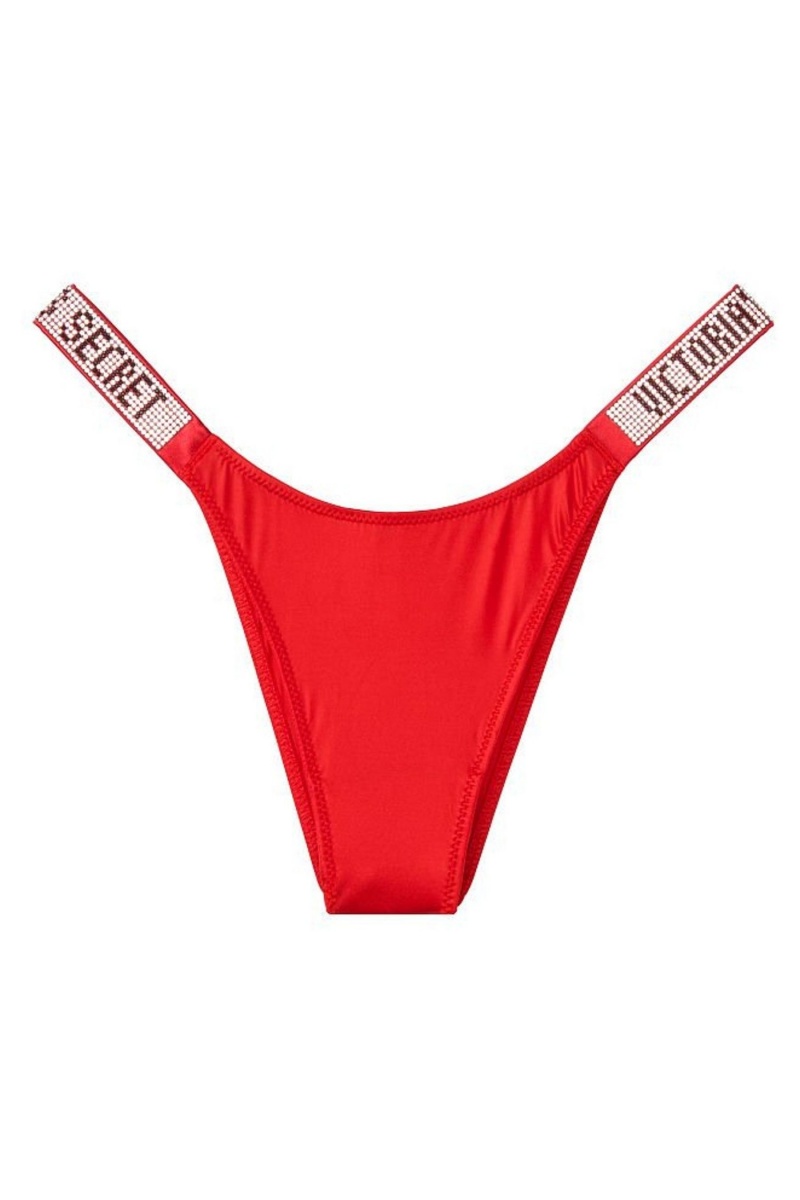 Victoria's Secret Very Sexy Smooth Shine Riemen Knickers Rot | 745189UOT