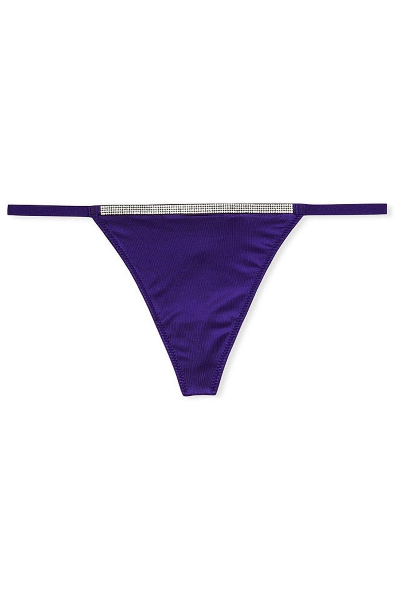 Victoria's Secret Very Sexy Smooth Shine Riemen Knickers Blau | 541693CIO