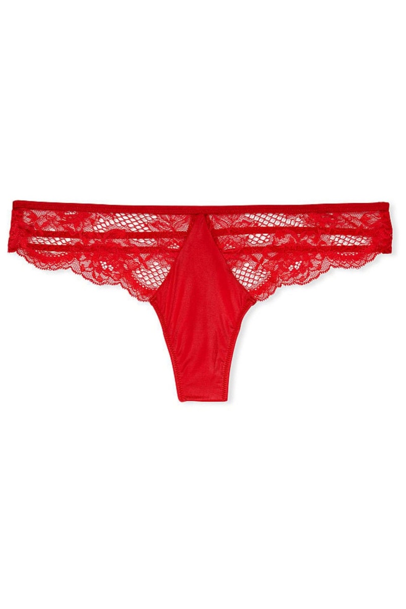 Victoria's Secret Very Sexy Spitze Tanga Knickers Rot | 651739ISF