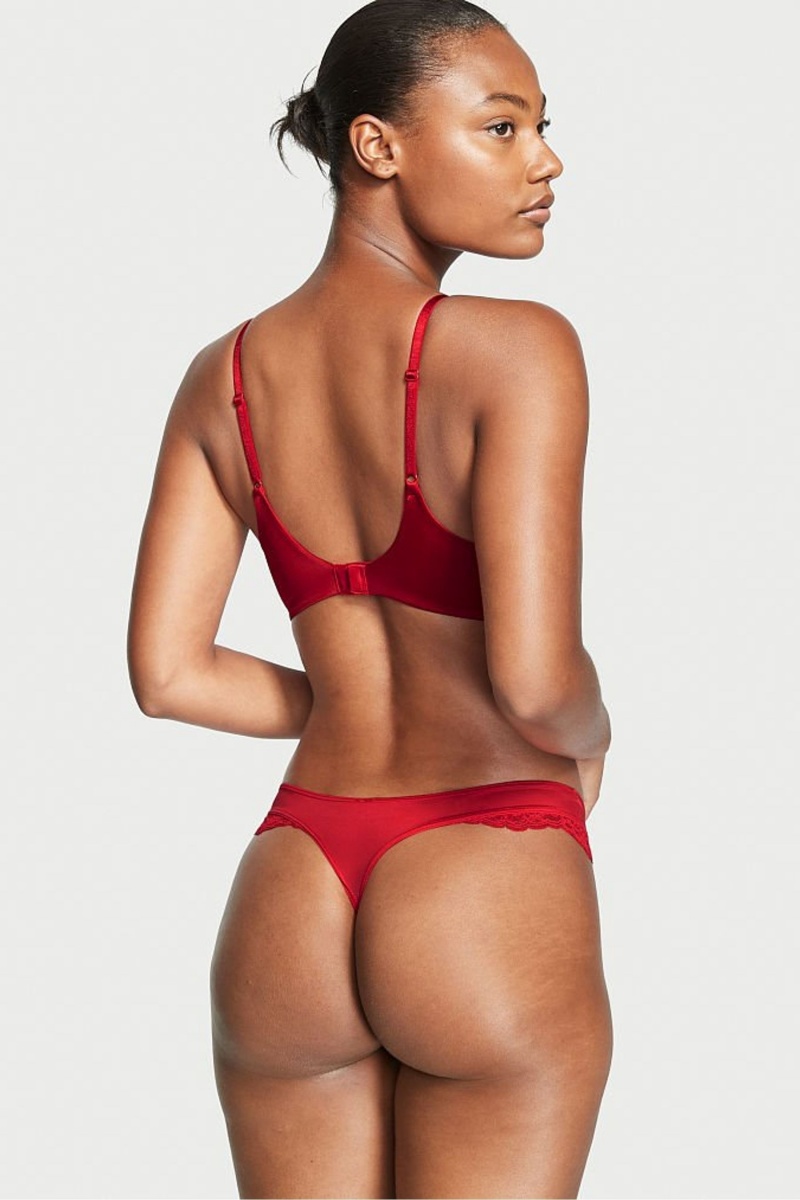 Victoria's Secret Very Sexy Spitze Tanga Knickers Rot | 701394PXL