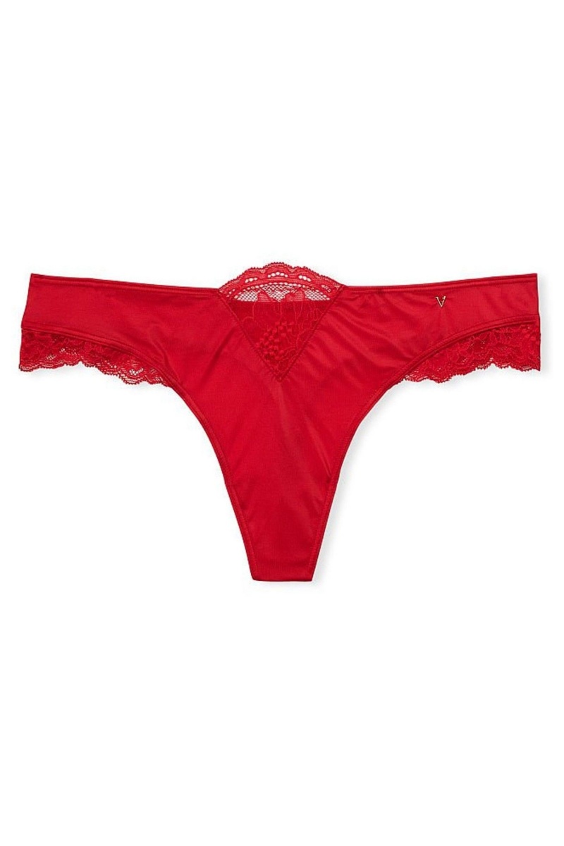 Victoria's Secret Very Sexy Spitze Tanga Knickers Rot | 701394PXL