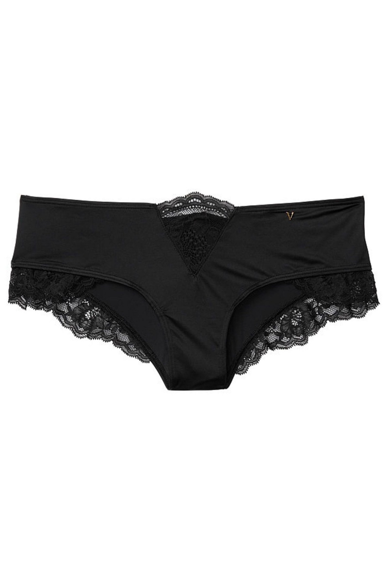 Victoria's Secret Very Sexy Spitze Trim Cheeky Knickers Schwarz | 149360EKY