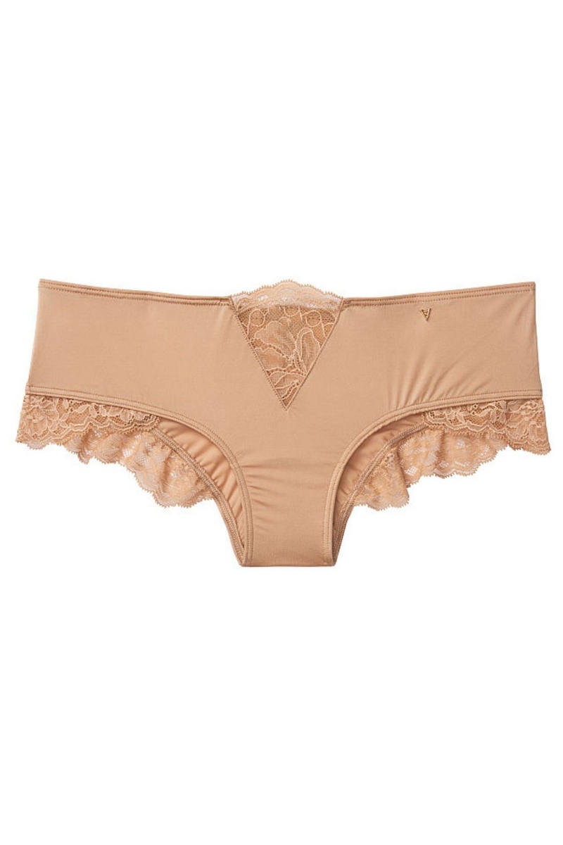 Victoria's Secret Very Sexy Spitze Trim Tanga Knickers Sweet Praline Nude | 312549ECK