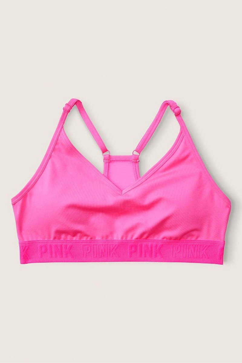 Victoria\'s Secret Wear Everywhere Lightly Gefütterte Low Impact Sports Bra Rosa | 382759QVI