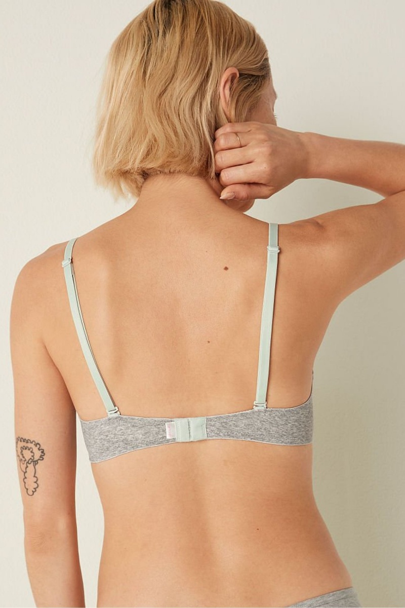 Victoria's Secret Wear Everywhere Smooth Lightly Gefütterte T-Shirt Bra Grau | 678102RVD