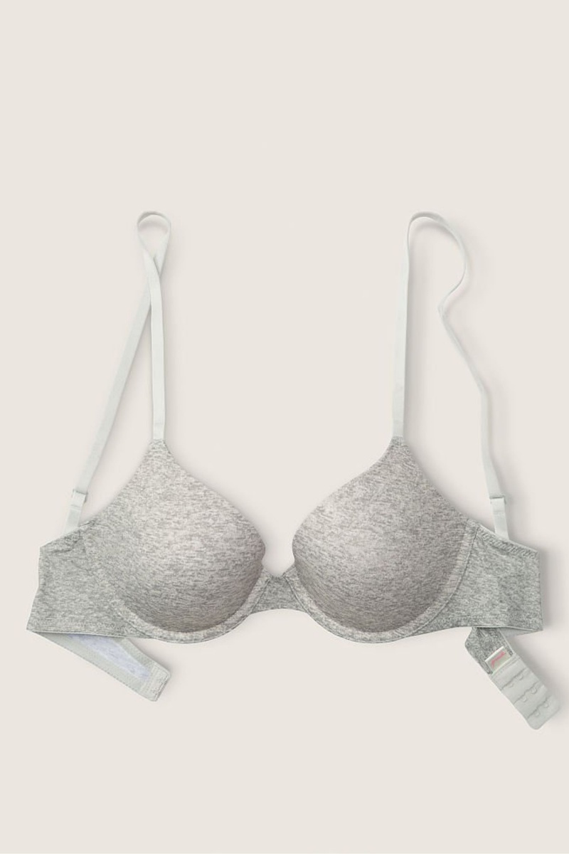 Victoria's Secret Wear Everywhere Smooth Lightly Gefütterte T-Shirt Bra Grau | 678102RVD