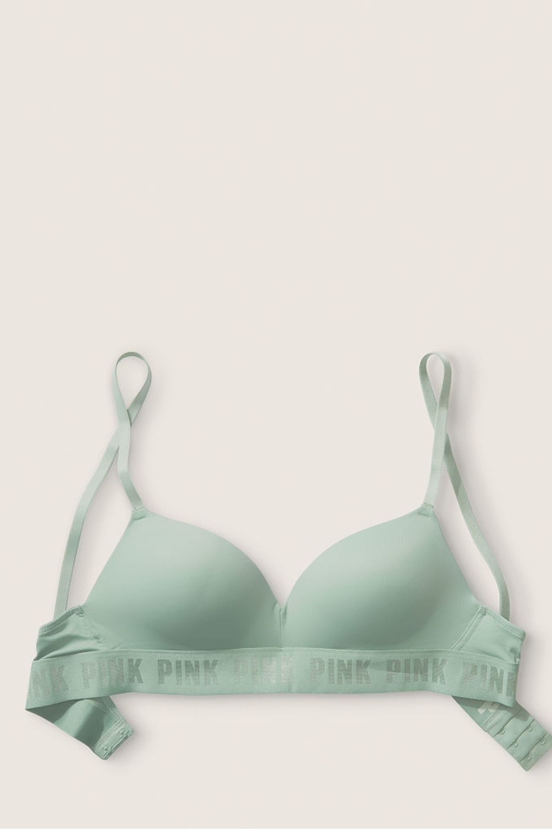 Victoria's Secret Wear Everywhere Smooth Non Wired Push Up T-Shirt Bra Beige | 073821GZD