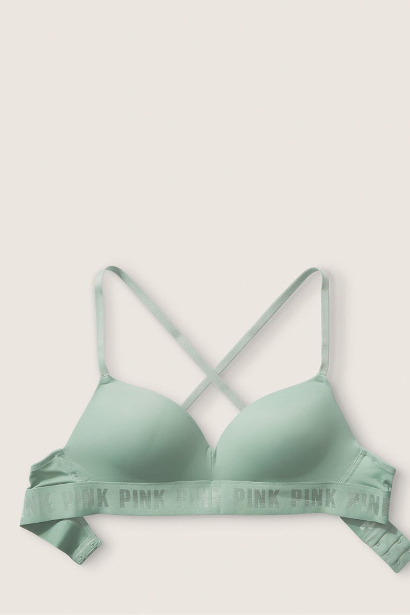 Victoria's Secret Wear Everywhere Smooth Non Wired Push Up T-Shirt Bra Beige | 073821GZD