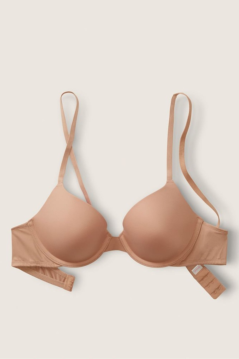 Victoria's Secret Wear Everywhere Smooth Lightly Gefütterte T-Shirt Bra Mocha Latte Nude | 420863MPJ