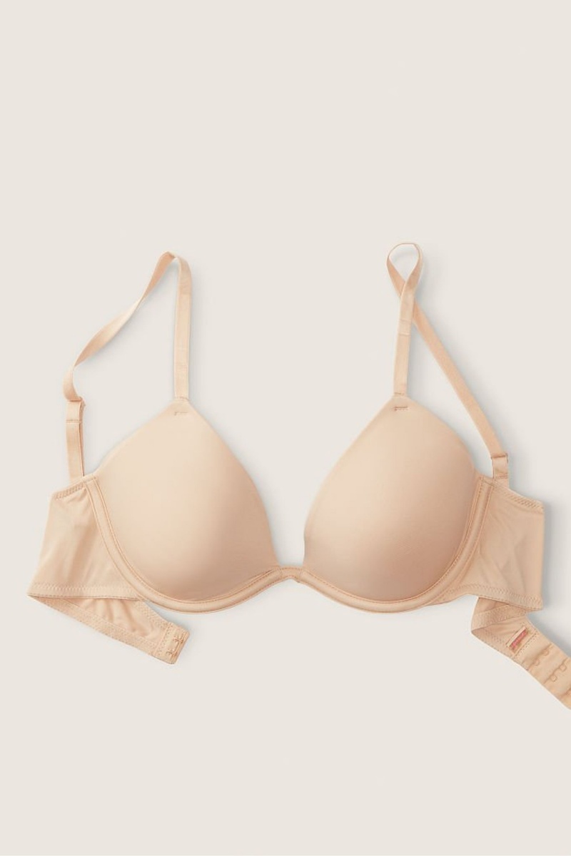 Victoria's Secret Wear Everywhere Smooth Lightest Gefütterte T-Shirt Bra Beige | 018927VSO