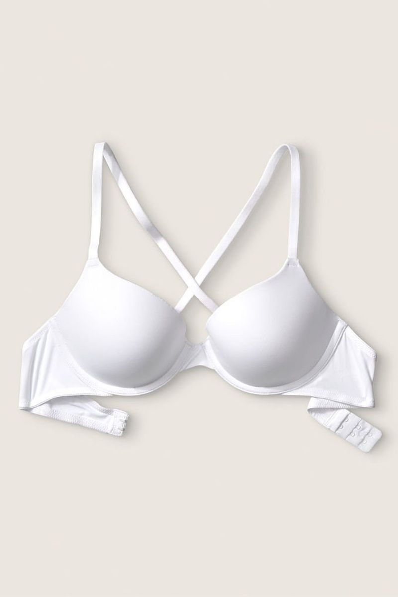 Victoria's Secret Wear Everywhere Smooth Lightly Gefütterte T-Shirt Bra Weiß | 126370LEF