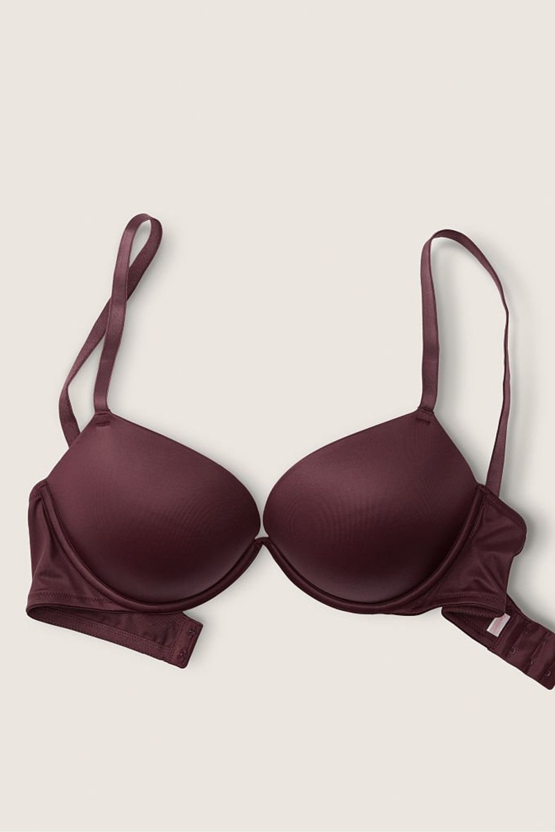 Victoria's Secret Wear Everywhere Smooth Push Up T-Shirt Bra Braun | 423765XMD