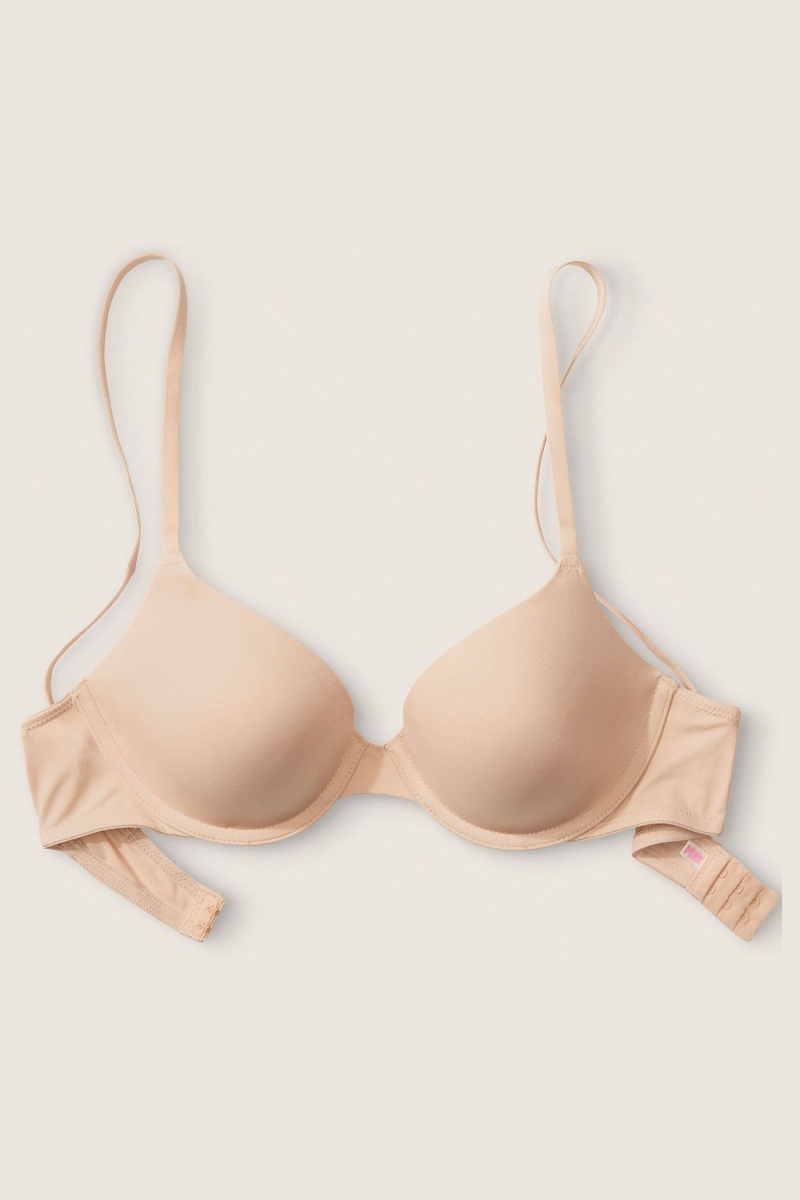 Victoria's Secret Wear Everywhere Spitze Lightly Gefütterte T-Shirt Bra Nude | 679184RFZ